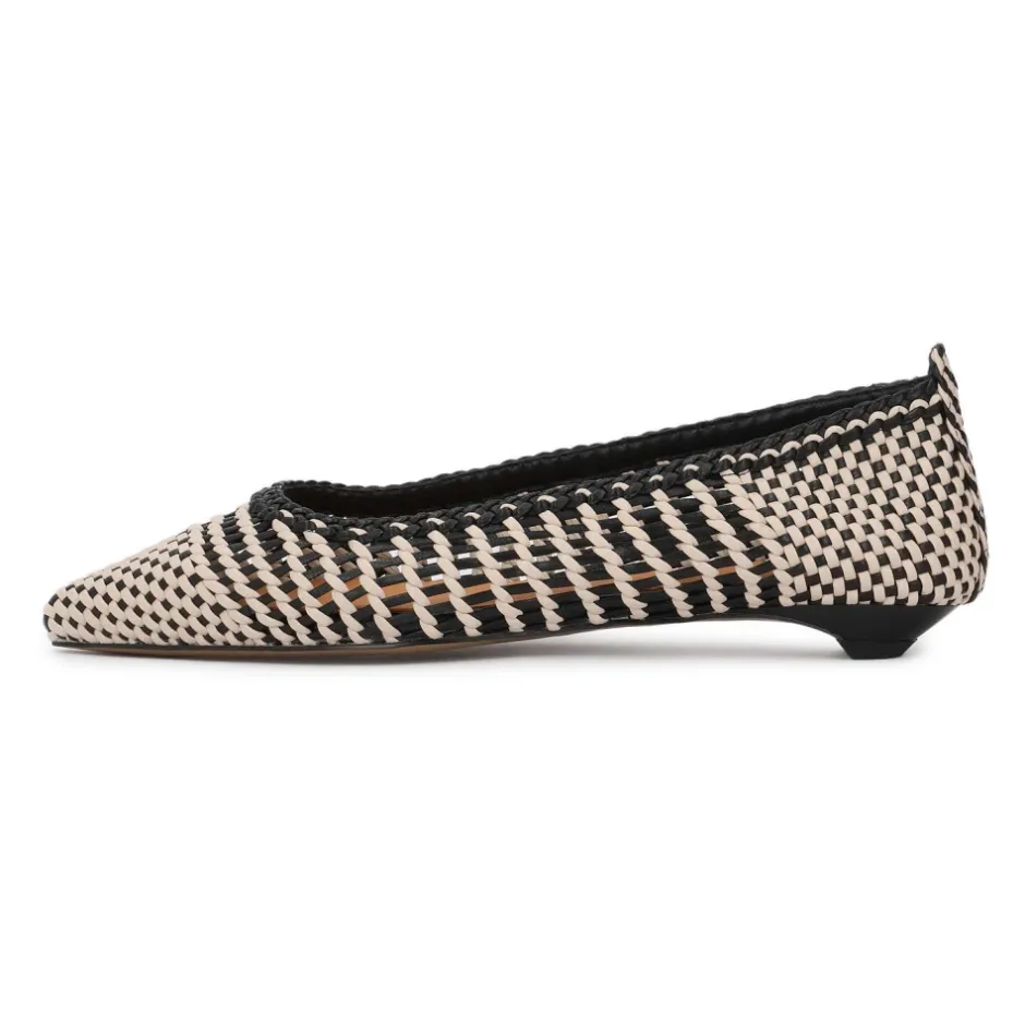 Clearance Elegante Flettede Læderpumps Dame Ballerina Sko