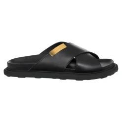 Hot Ensfarvede Sandaler, Uden Lukning Sandaler