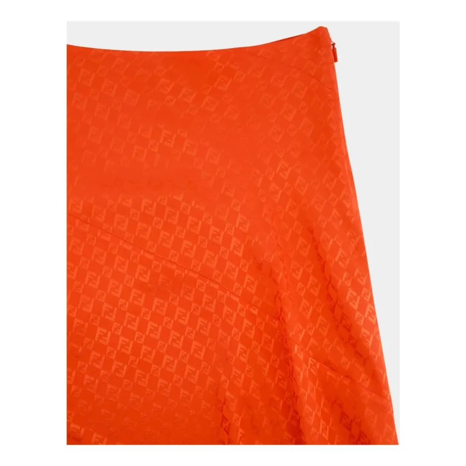 Clearance FF Jacquard Midi Skirt Dame Nederdele