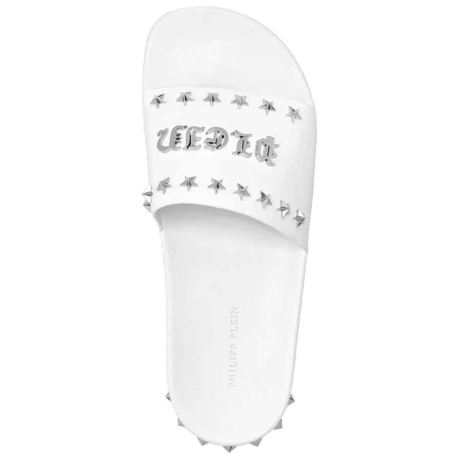 Best Flat Gummy Sandals Gothic Plein Sandaler