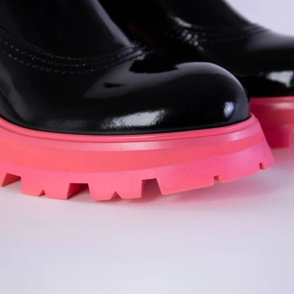 Best Fluo Pink Sole Chelsea Støvler Dame Chelsea Boots