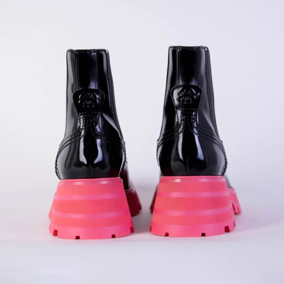 Best Fluo Pink Sole Chelsea Støvler Dame Chelsea Boots