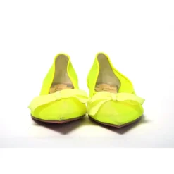 Outlet Fluro flad sko med spids tå Dame Ballerina Sko