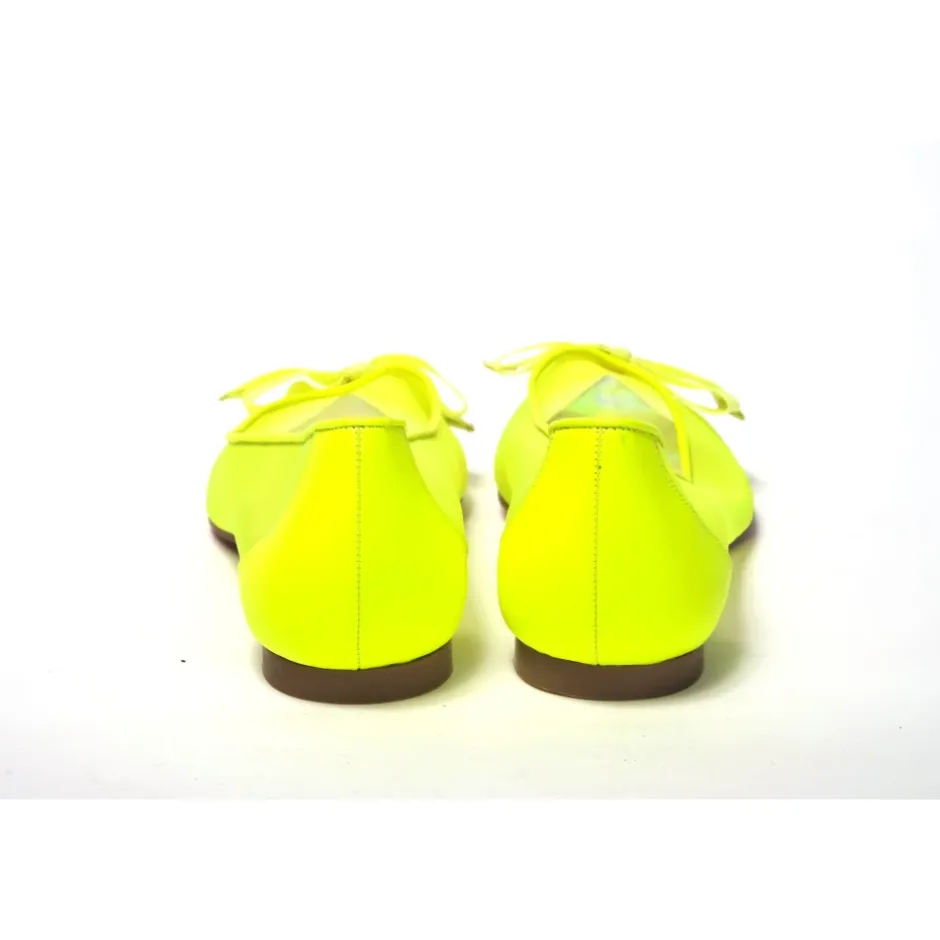 Outlet Fluro flad sko med spids tå Dame Ballerina Sko