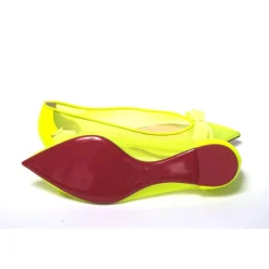 Outlet Fluro flad sko med spids tå Dame Ballerina Sko
