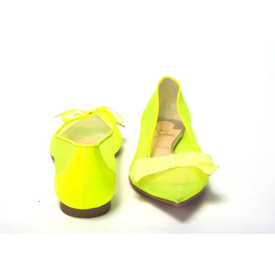 Outlet Fluro flad sko med spids tå Dame Ballerina Sko