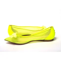 Outlet Fluro flad sko med spids tå Dame Ballerina Sko