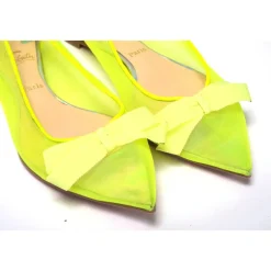 Outlet Fluro flad sko med spids tå Dame Ballerina Sko