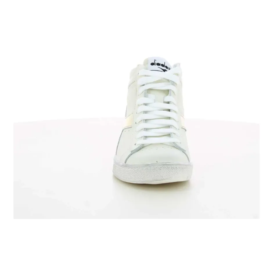 New Game L High Waxed Dame Sneakers