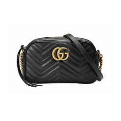 Sale GG Marmont Small Matelassé Shoulder Taske Dame Skuldertasker