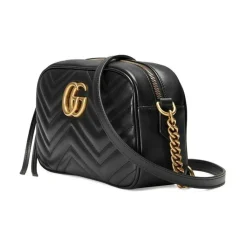 Sale GG Marmont Small Matelassé Shoulder Taske Dame Skuldertasker