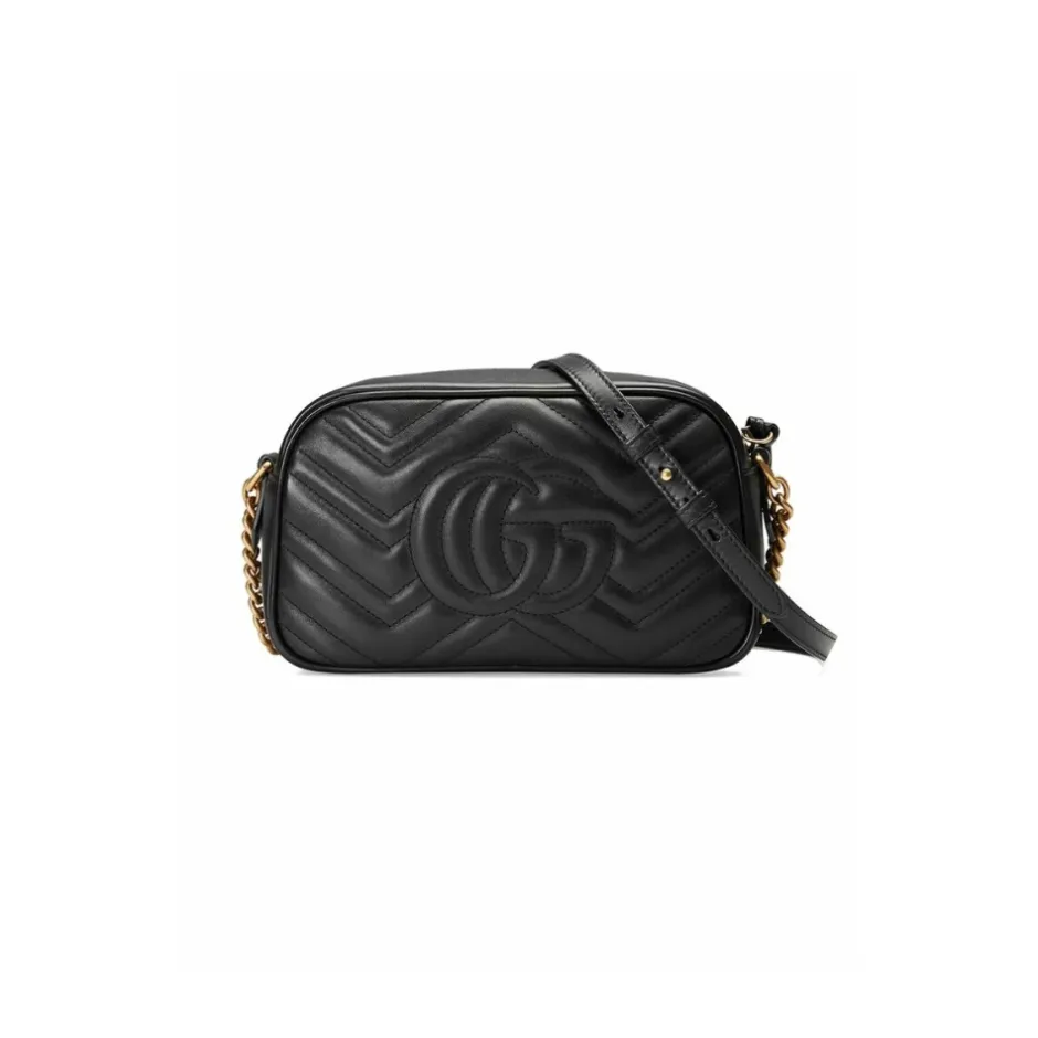 Sale GG Marmont Small Matelassé Shoulder Taske Dame Skuldertasker