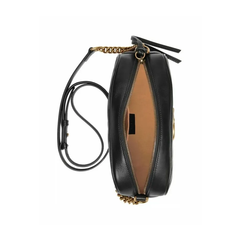 Sale GG Marmont Small Matelassé Shoulder Taske Dame Skuldertasker