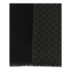 Clearance GG Wool Jacquard Scarf Halstørklæder Og Tørklæder
