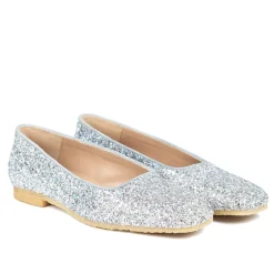 Sale Glitter Ballerina - Lys Dame Ballerina Sko
