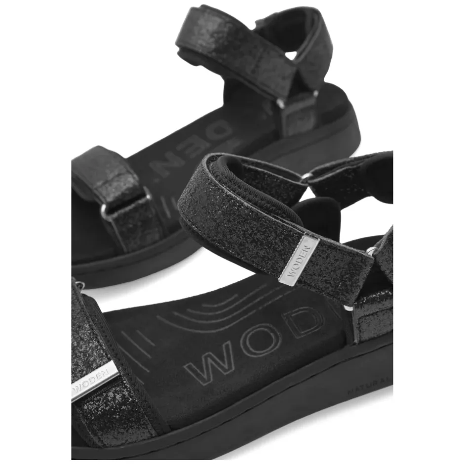 Discount Glitter Line Sandal Moderne Komfort Dame Sandaler