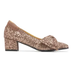 Best Glitterpumpe med sløjfedetalje Dame Pumps|Stiletter