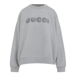 Bomulds Sweatshirt med Logo Print Dame Sweatshirts