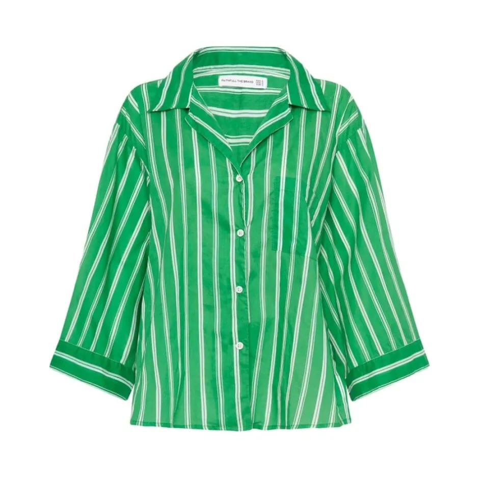 Online Stribet Paradise Skjorte Dame Bluser & Skjorter