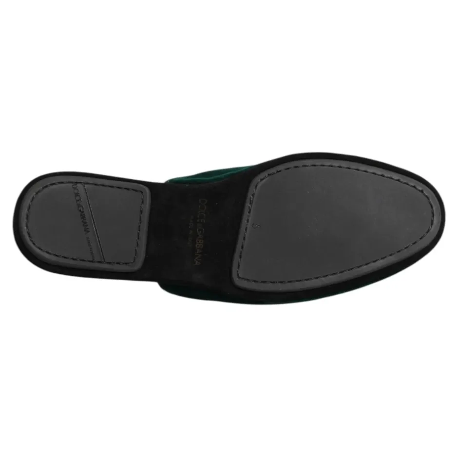Velvet Cross Embellished Slippers Hjemmesko