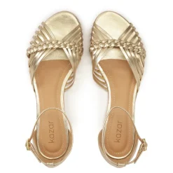 d flade sandaler med indbygget hæl Dame Sandaler
