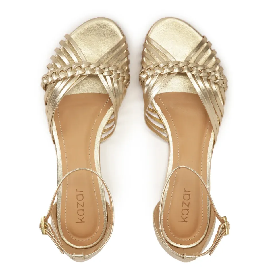 d flade sandaler med indbygget hæl Dame Sandaler