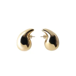 d Teardrop Skulpturelle Stud Øreringe Dame Smykker