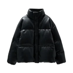 Clearance High Neck Quilted Jacket Dame Jakker
