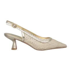 Hot Hælsko med glitrende mesh Dame Pumps|Stiletter