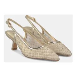 Hot Hælsko med glitrende mesh Dame Pumps|Stiletter