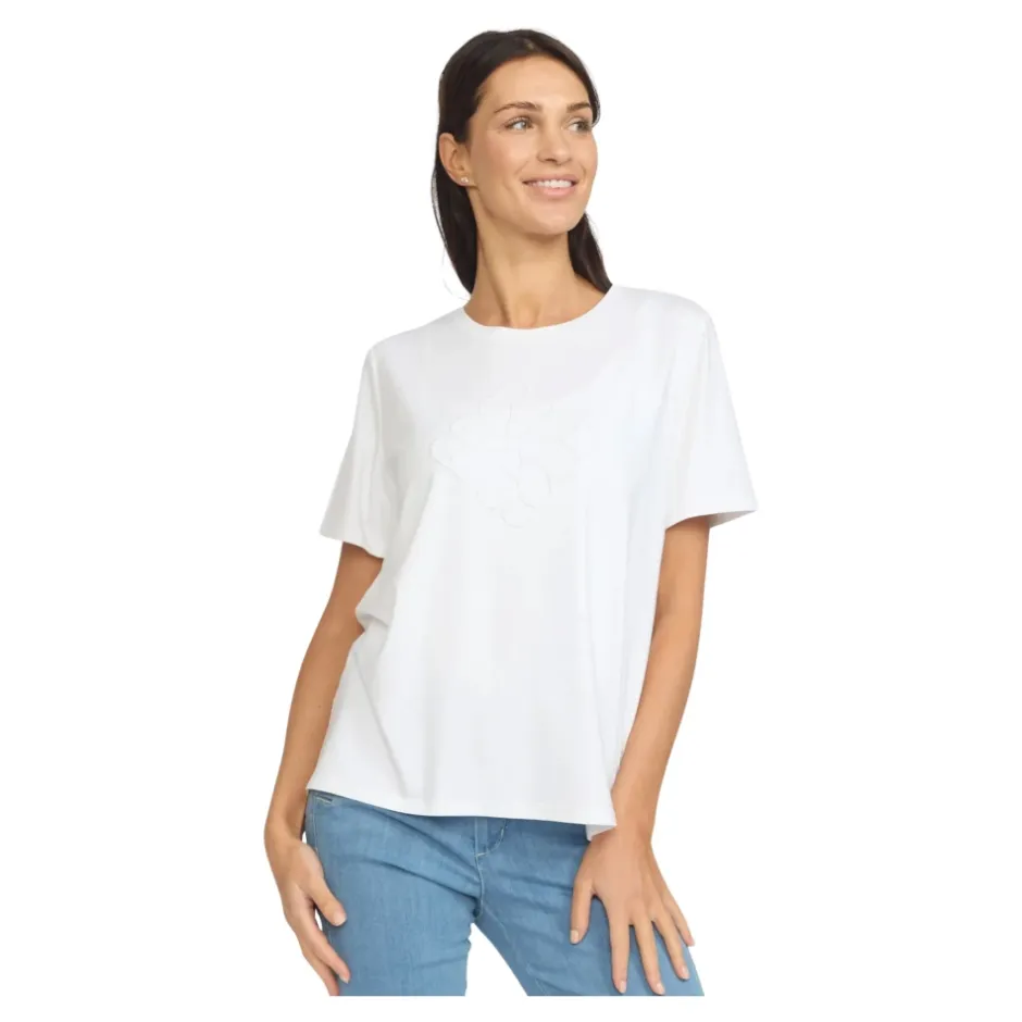 Outlet Top med Motiv Print Dame T-Shirts