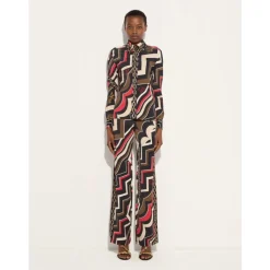 Best Istrice Print Straight-Leg Bukser Dame Bukser