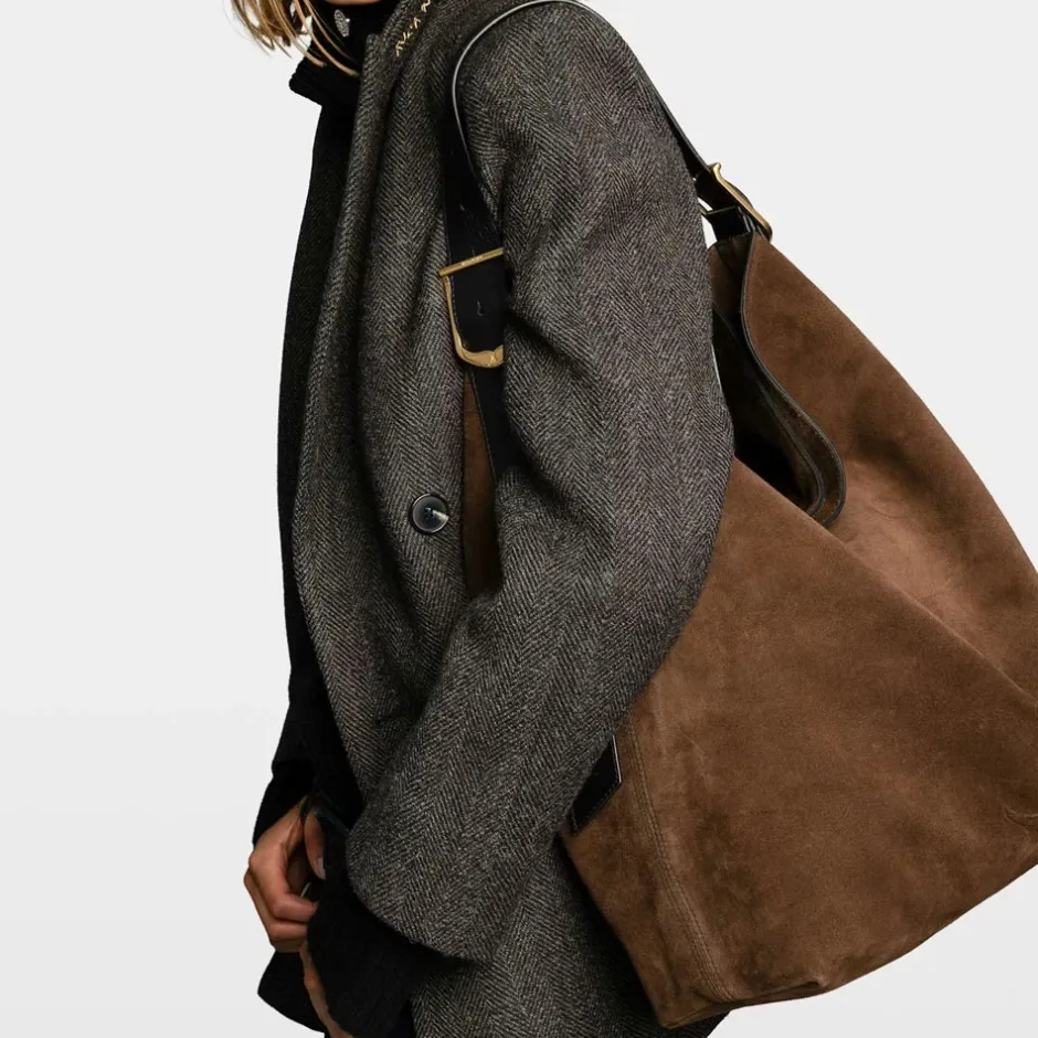 Sale Jane Hobo XL Ruskindstaske Dame Skuldertasker