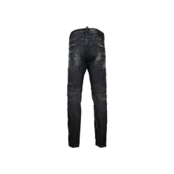 Hot Jeans med knapper og læderpatch Jeans