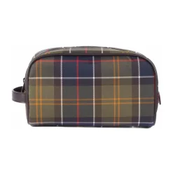 New Klassisk Tartan Toilettaske Stilfuldt Design Dame Toilettasker