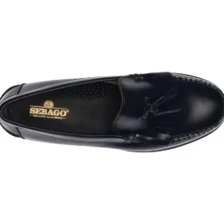 Clearance Klassiske loafers i læder med frynser Loafers