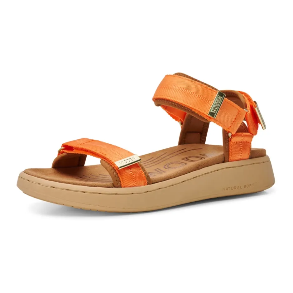 Sale Komfortabel sandal i tekstil og gummi Dame Sandaler