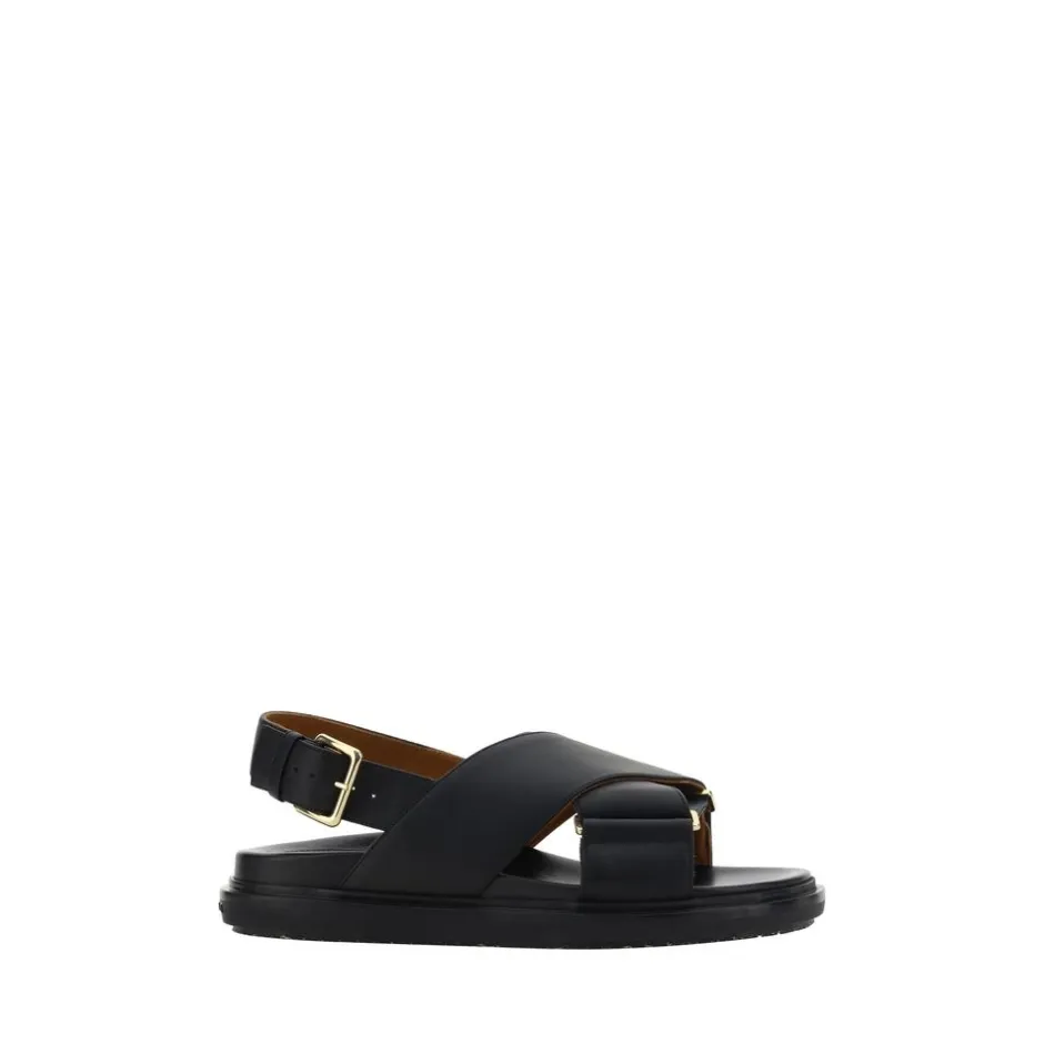 New Krydsede lædersandaler Dame Sandaler