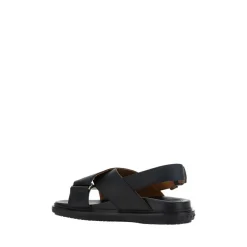 New Krydsede lædersandaler Dame Sandaler