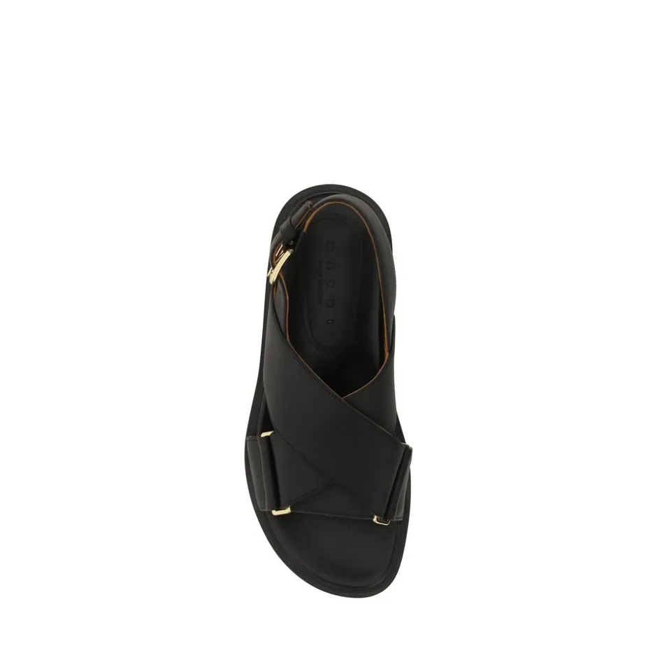 New Krydsede lædersandaler Dame Sandaler