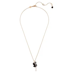 Best Kvinders Vedhæng Svane Sort Rosaguld Legering Lag SWAN 5678045 Dame Smykker