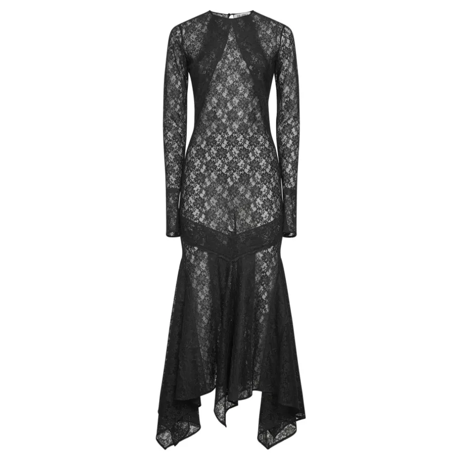 Discount Lace Midi Dress Dame Kjoler