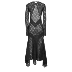 Discount Lace Midi Dress Dame Kjoler