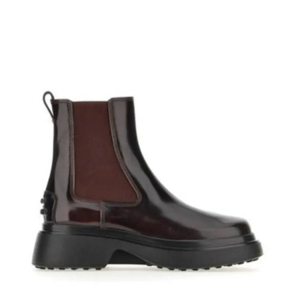 New Læder Ankelstøvler Dame Chelsea Boots