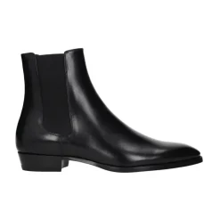 Best Læder Ankelstøvler med Side Lynlåsdetalje Chelsea Boots|Støvler