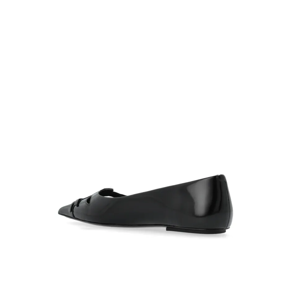 Clearance Læder Ballerinaer Dame Ballerina Sko