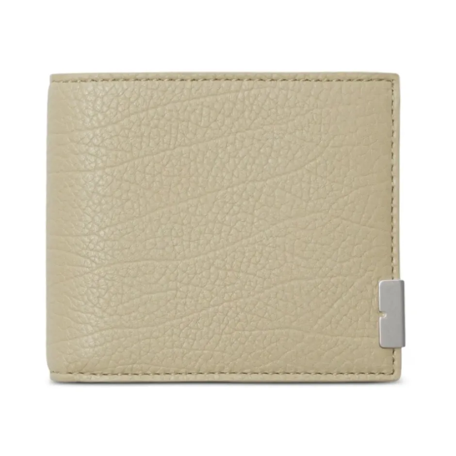 Sale Læder Bifold Pung med Logo Plaque Punge & Kortholder