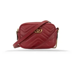 Best Læder Crossbody Taske med Logo Hardware Dame Skuldertasker