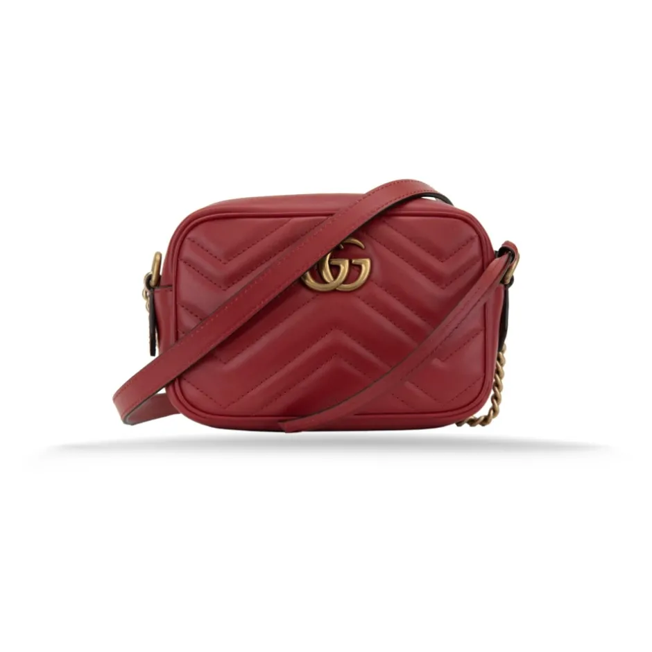 Best Læder Crossbody Taske med Logo Hardware Dame Skuldertasker