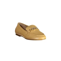 Outlet Læder Loafers Kædedetalje Dame Loafers